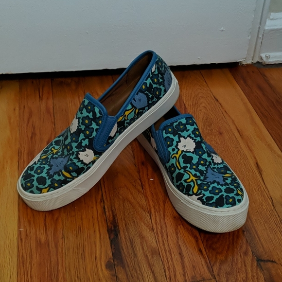 Coach Shoes - Coach canvas and leather slip-ons